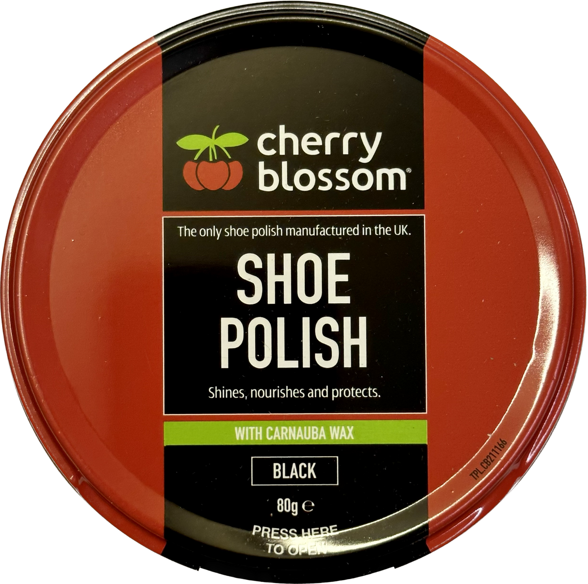 Cherry Blossom Shoe Polish Black (80g) The Kit Monkey