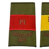 Rank Slides, ACF, Green, Mercian Regiment