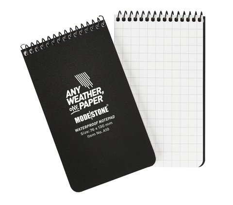 Modestone Top Spiral Waterproof Notebook 50 Sheets 76 x 130 mm