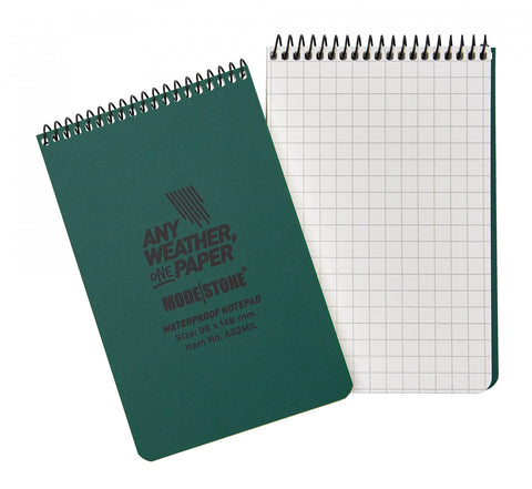 Modestone Top Spiral Waterproof Military Notebook 50 Sheets 96 x 148 mm