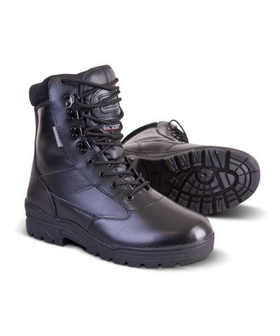 Kombat Full Leather Patrol Boots - Black (3-6)