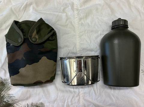 French Army Water Bottle Mug & CCE Pouch (QJ)