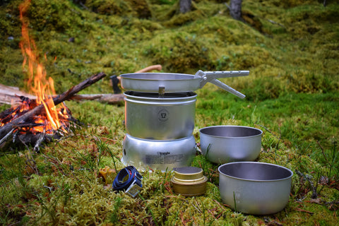 TRANGIA 27-21 DUOSSAL 2.0 STOVE KIT - STAINLESS STEEL LINED PANS