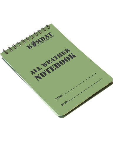 Kombat Waterproof Notebook - A6