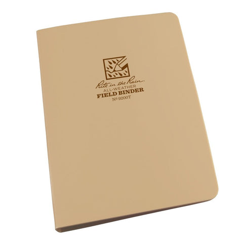 Rite In The Rain Field Ring Binder - Tan