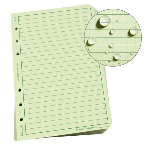 Rite In The Rain Loose Leaf Paper 4⅝" x 7" - Green