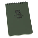 Rite In The Rain Top Spiral Notebook 946 4" x 6" - Green