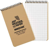 Modestone Top Spiral Waterproof Notebook 30 Sheets 76 x 130 mm