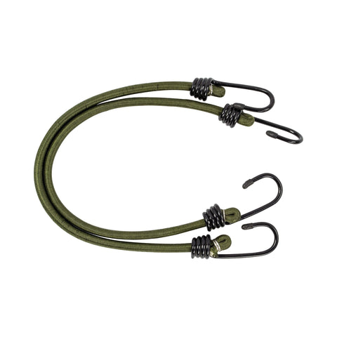 Highlander Olive Green 8 mm Bungees - 45 cm - 2 pack