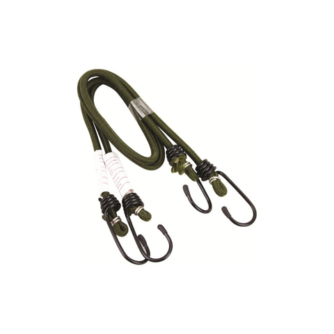 Highlander Olive Green 6 mm Bungees - 60 cm - 2 pack