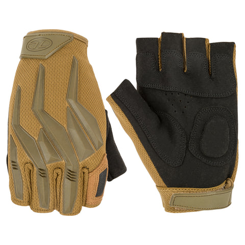 Highlander Raptor Fingerless Gloves - Coyote
