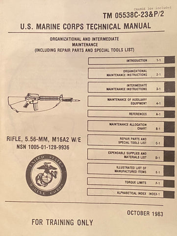 USMC M16A2 Technical Manual