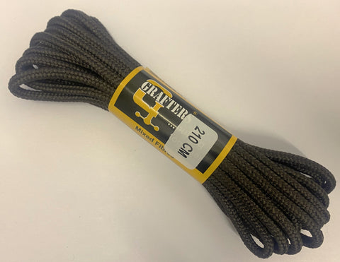 Round Boot Laces 210 cm - Brown