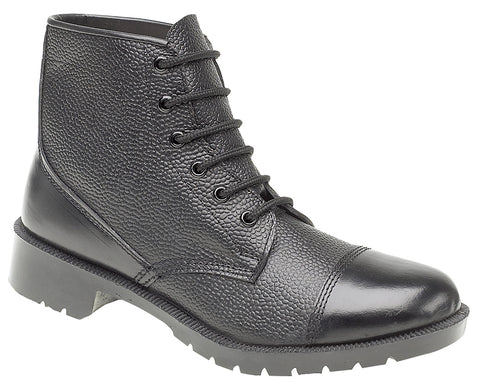 Classic British Military Style Parade Boots - High Shine (4-6)