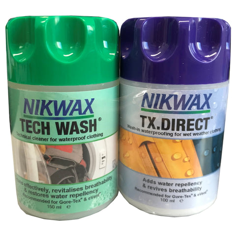 Nikwax TX Direct & Tech Wash 100ml (Twin Pack)