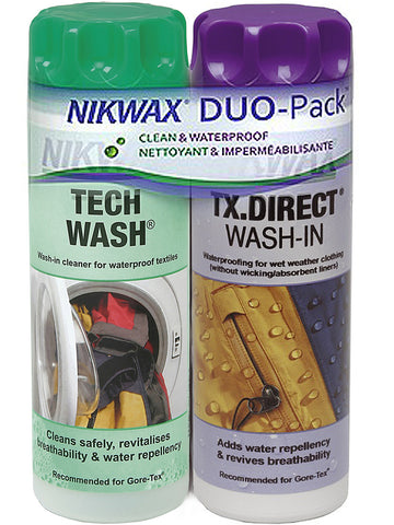 Nikwax TX Direct & Tech Wash 300ml (Twin Pack)