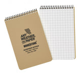 Modestone Top Spiral Waterproof Military Notebook 50 Sheets 96 x 148 mm