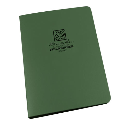 Rite In The Rain Field Ring Binder - Green