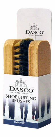 Dasco Small Bristle Shoe Brush - Twin Pack
