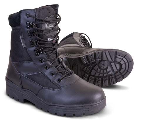 Kombat Half Leather Patrol Boots - Black (7-13)