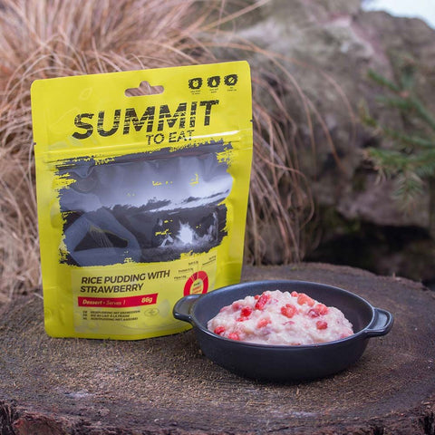 Summit to Eat Rice Pudding with Strawberry